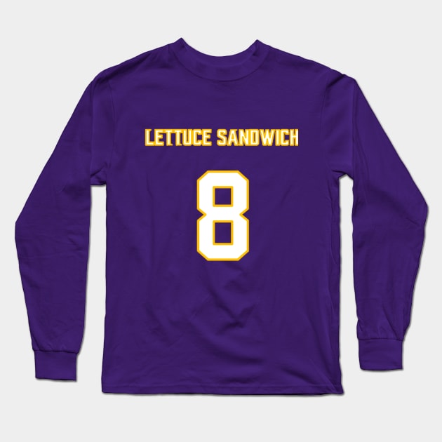 Fantasy Lettuce Sandwich Long Sleeve T-Shirt by Aussie NFL Fantasy Show